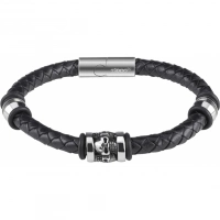 Браслет Zippo Three Charms Leather Bracelet 3 с шармами (20 см) купить в Ярославле