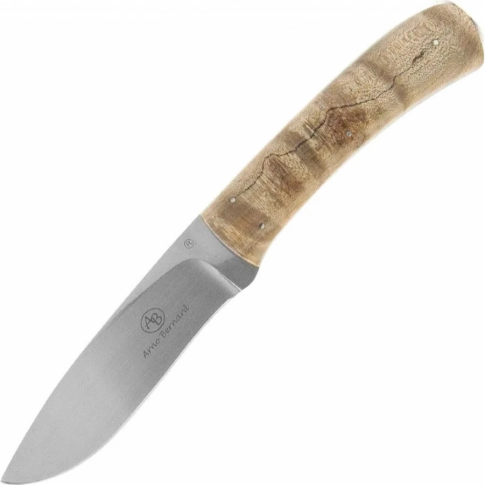 Нож с фиксированным клинком Arno Bernard Kudu, сталь N690, рукоять Spalted Maple