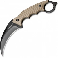 Нож с фиксированным клинком Magnum Spike Karambit — Boker 02SC028, сталь 440A EDP, рукоять стеклотекстолит G10, песочный купить в Ярославле