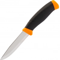 Нож с фиксированным лезвием Morakniv Companion Orange, сталь Sandvik 12C27, рукоять резина/пластик, оранжевый купить в Ярославле