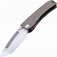 Нож складной Medford Marauder Tanto, сталь D2 Tool Steel, рукоять титановый сплав, бронзовый купить в Ярославле