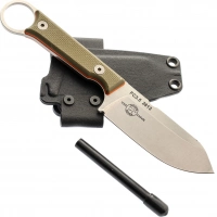 Нож White River FIRECRAFT 3.5 Pro StoneWash, сталь CPM S35VN, рукоять G10 зеленая/оранжевая купить в Ярославле