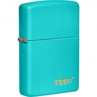 Зажигалка Classic Flat Turquoise ZIPPO Logo купить в Ярославле